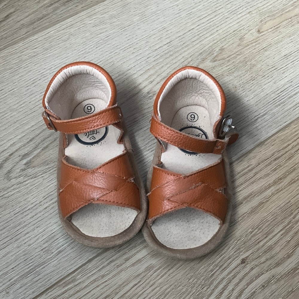 Little Love bug barefoot sandals size 6